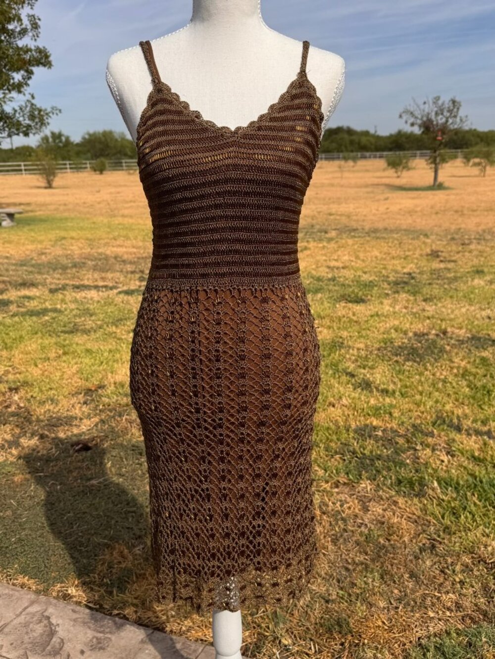 Joseph Ribkoff beaded dress; lined; Size 4